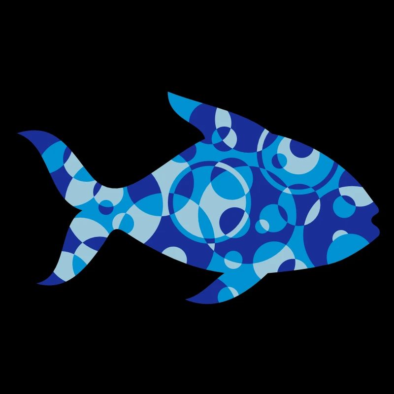 Fisch aus Formen und Muster