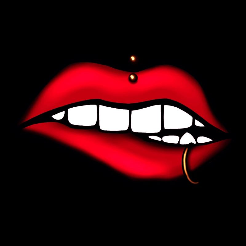 Lips with Piercing – Aesthetic Design