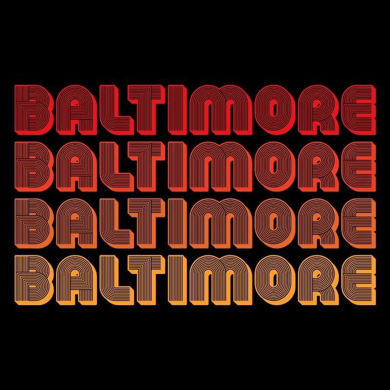 Baltimore Neon Gradient Repeats