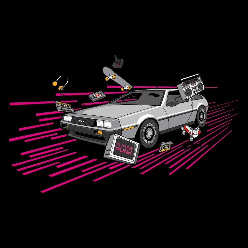Delorean Future Punk Oldtimer Youngtimer Retro 80s