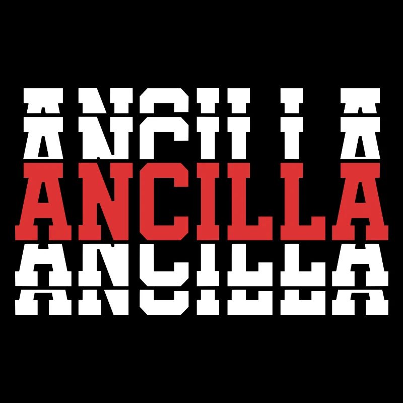 Fille Nom Ancilla empilé idée cadeau