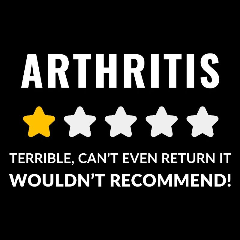 Conception typographique audacieuse pour la sensibilisation à l'arthrite