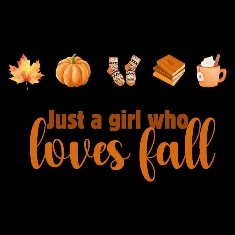 Herbstliebendes Mädchen Design, Fall Vibes