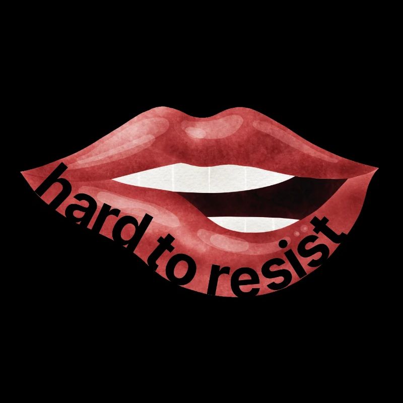 Difficile à résister – Déclaration confiante sur les lèvres