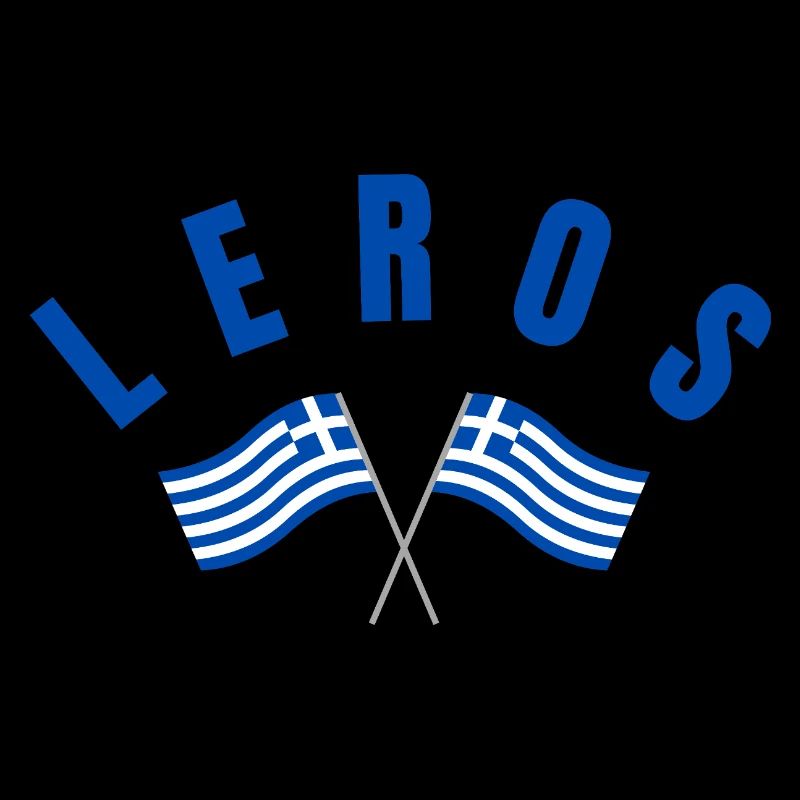 Drapeaux grecs de Leros