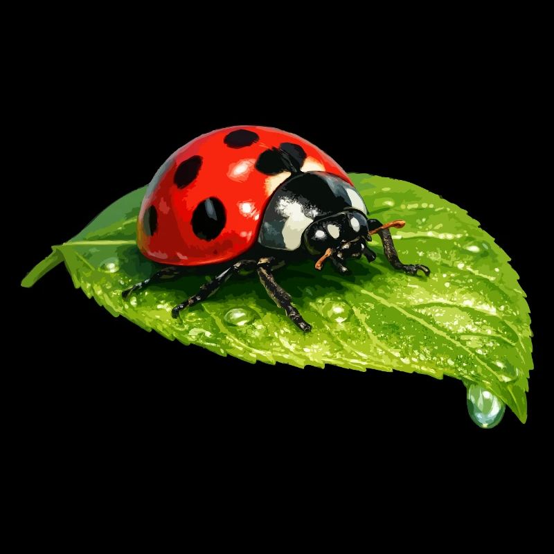 Ladybug on leaf