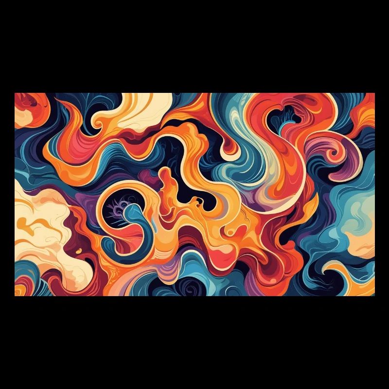 Vibrant Fluid Abstract Artwork