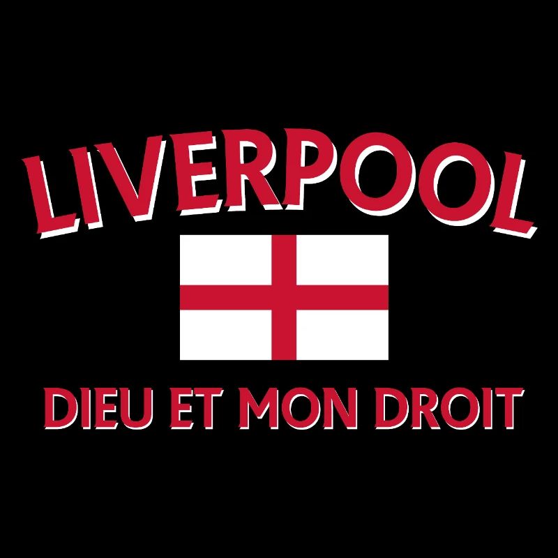 Le style de Liverpool avec le drapeau de l’Angleterre