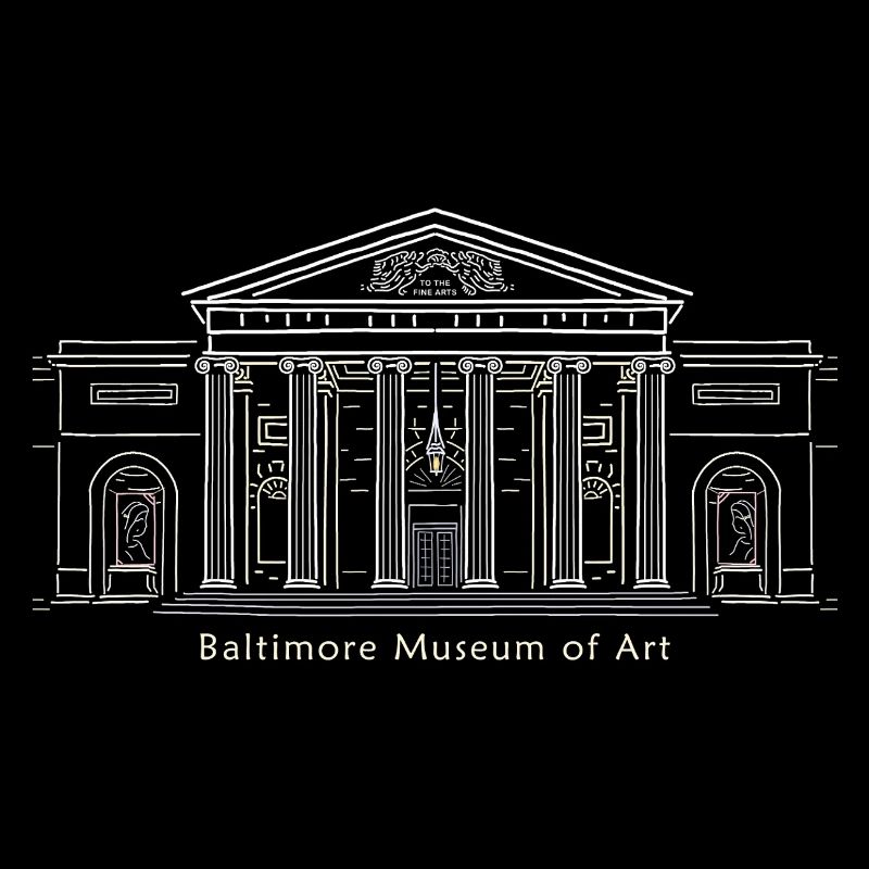 Musée d’art de Baltimore, dessin à la main, États-Unis