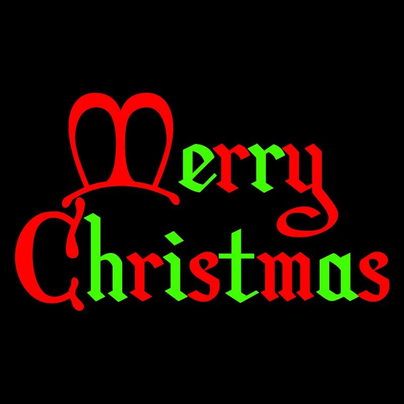 Merry Christmas Gothic Script
