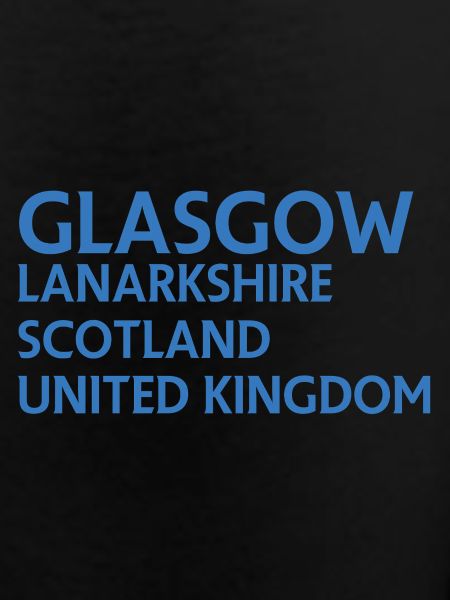 Glasgow – Scotland Textdesign