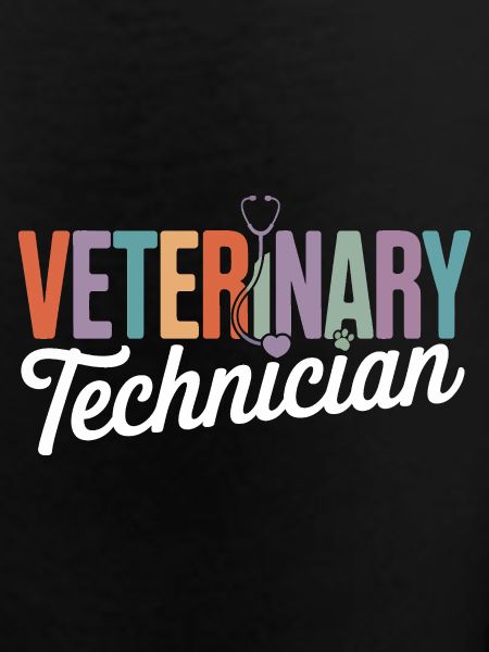 Veterinary Technician Rainbow Logo