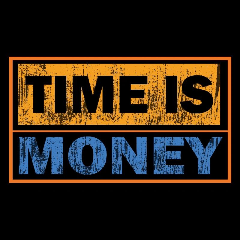 Le temps, c’est de l’argent : Typographie de contraste