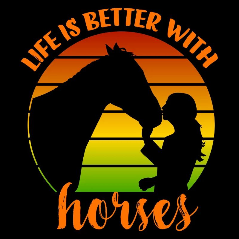 Das Leben ist besser mit Pferden