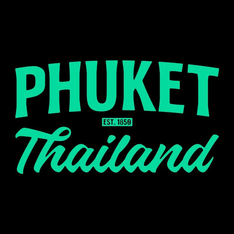 Écriture sarcelle de Phuket Thaïlande