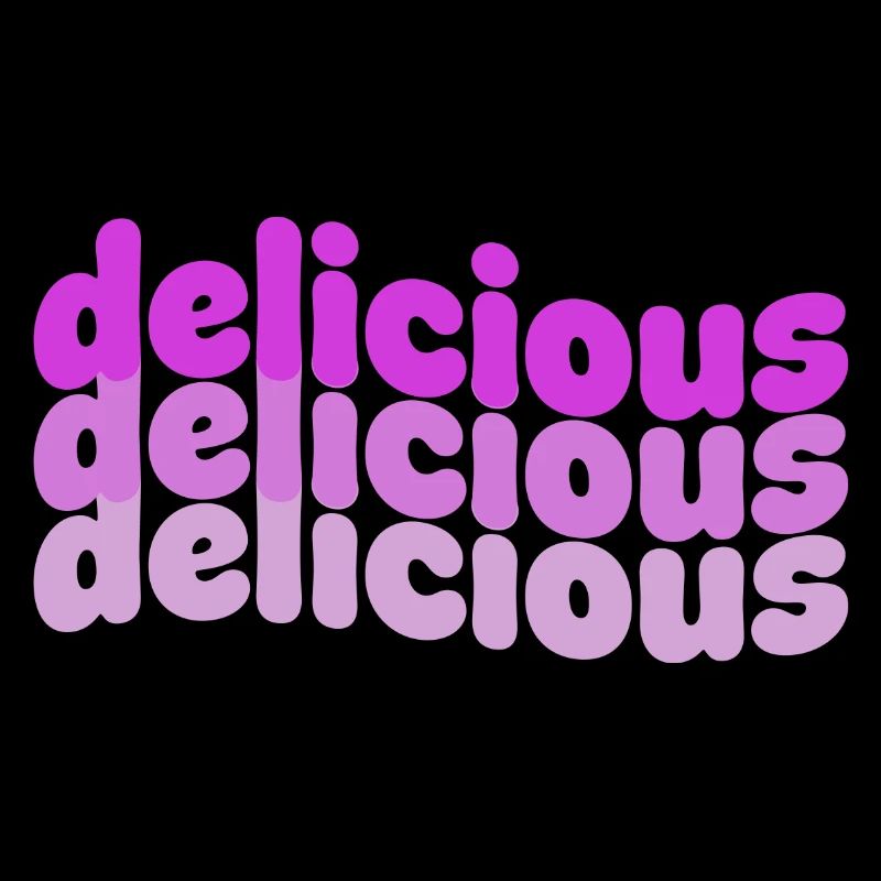 Delicious Typo Gradient Pattern