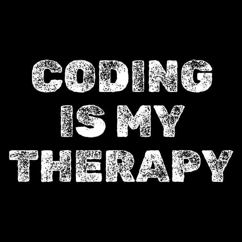 Coding Is My Therapy Programmer Shirt