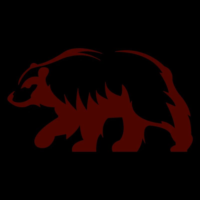 Forest Bear Silhouette