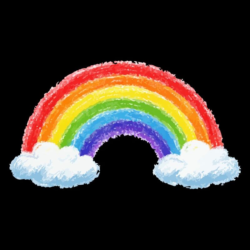 Regenbogen über Wolken