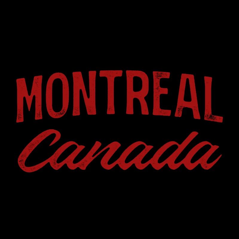 Montréal, Canada, Vintage Script