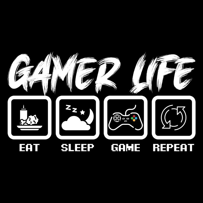 Gamer Life Emblem Tee