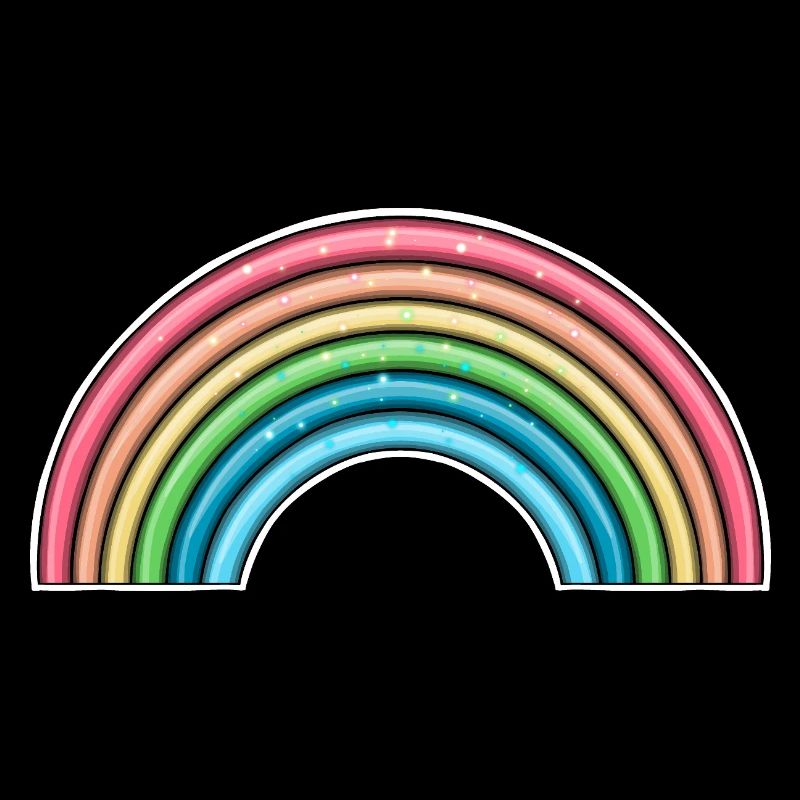 Lebendiges Regenbogen-Design