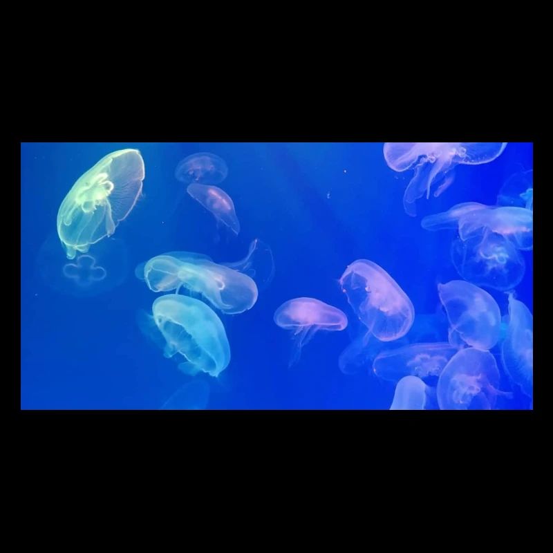 Blue jellyfish pattern