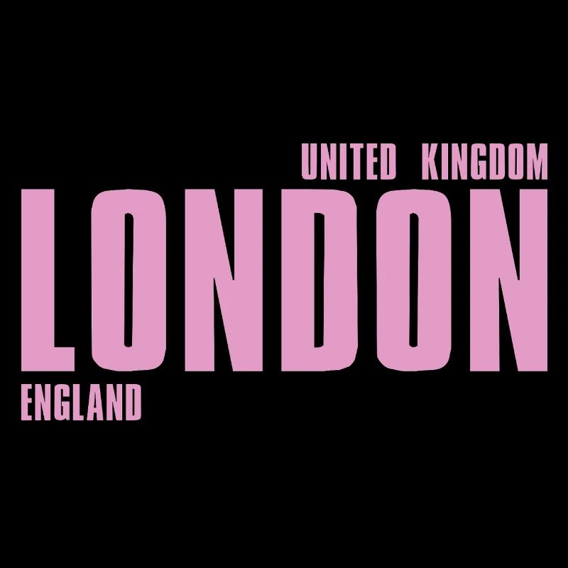 London Pink Bold Typography