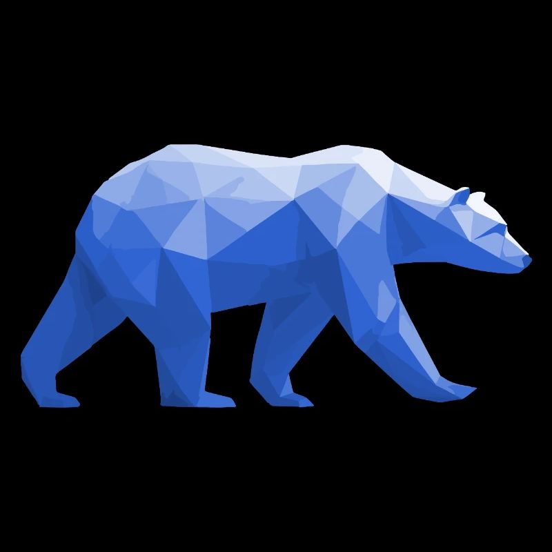 Polar Bär Polygon Eisbär Winter