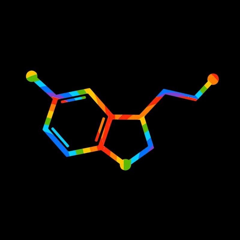 Regenbogenmolekülgeometrie – Seratonin