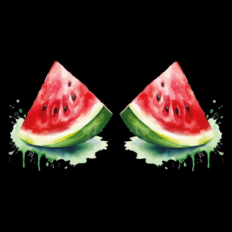 Aquarelle Pastèque