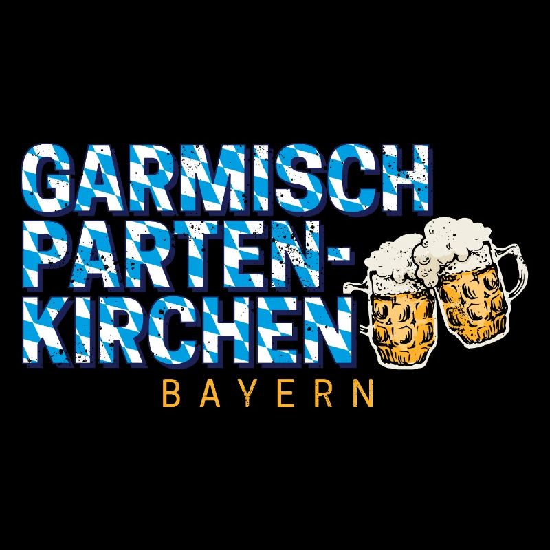 Garmisch Partenkirchen in Bayern Bier Design