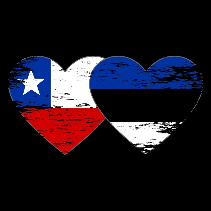 Chile_Litauen_Flagge_Herz_used