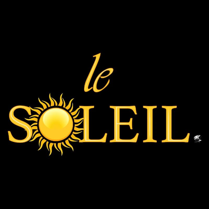 Illustration du soleil doré intégrée dans un mot