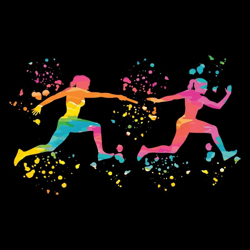 Coureur de relais, Course de relais, Course de relais, Course de relais