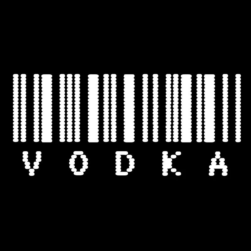 Vodka Barcode Typography