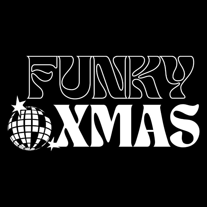 Funky Disco Christmas Ornament Design