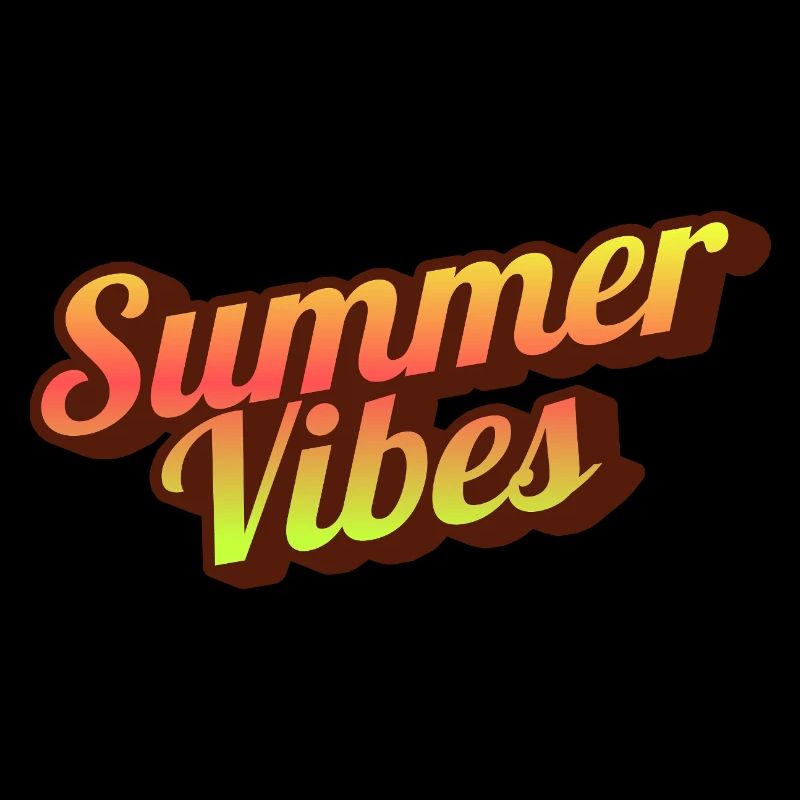 Graphisme typographique Retro Summer Vibes