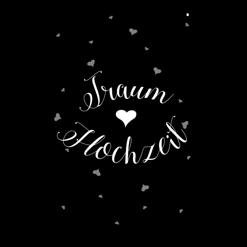 Traumhochzeit mit Herzen weiß