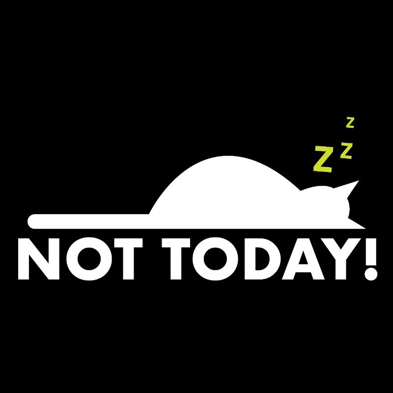 Not today – Funny cat saying