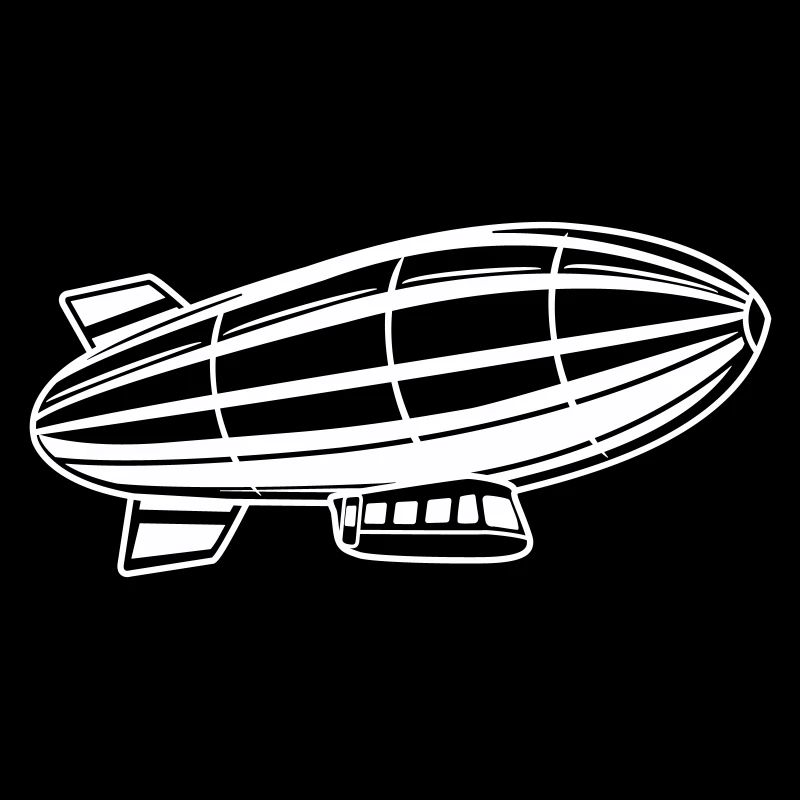 Silhouette de dirigeable Zeppelin