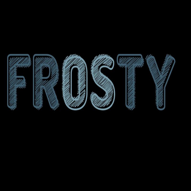 Frostiger Text im eisigen Stil