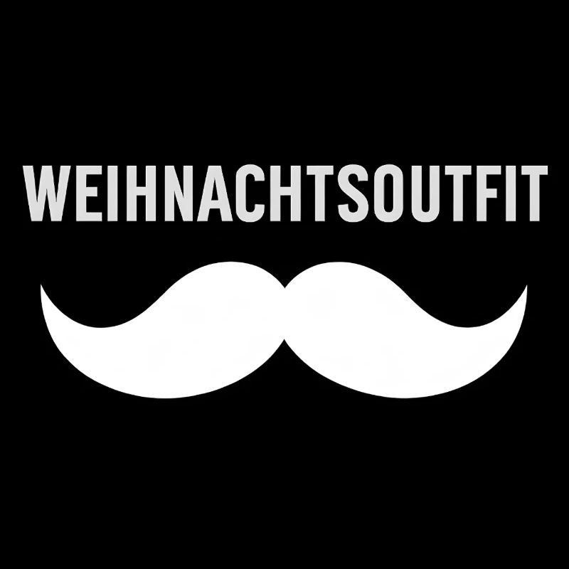 Tenue de Noël avec moustache