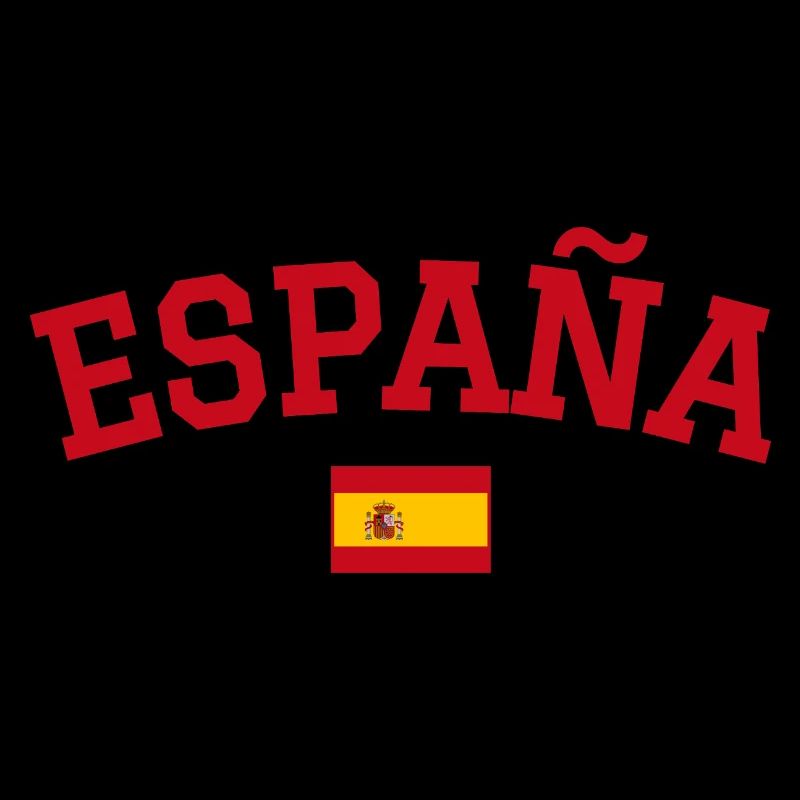 Drapeau espagnol : dessin rouge