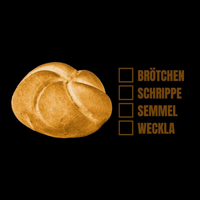 Brötchen oder Semmel? – Lustiges Dialekt-Design