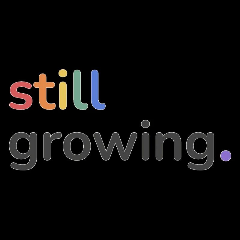 Still Growing Pride Regenbogen minimalistisch