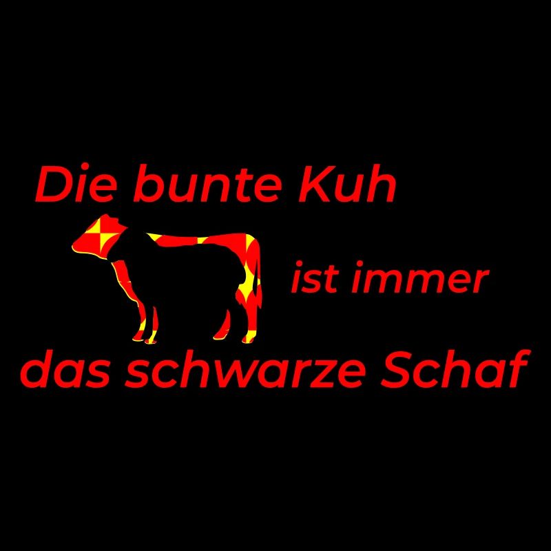 bunte Kuh schwarzes Schaf