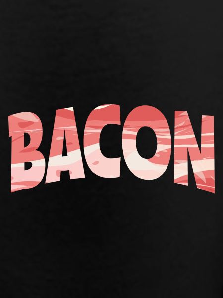 Backward Turned Bacon Illustration