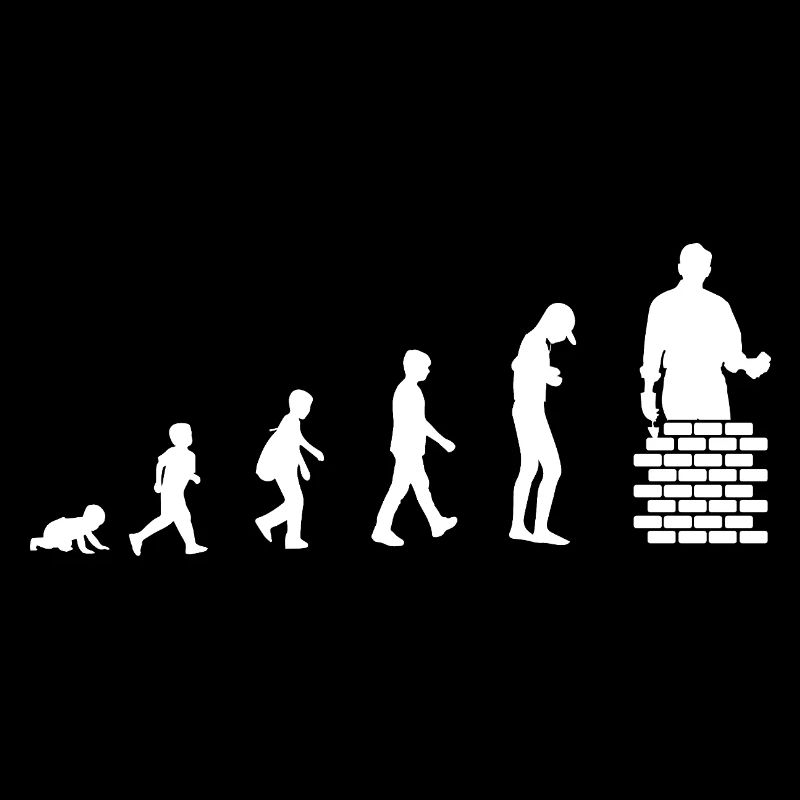 Evolution from baby to bricklayer / profession