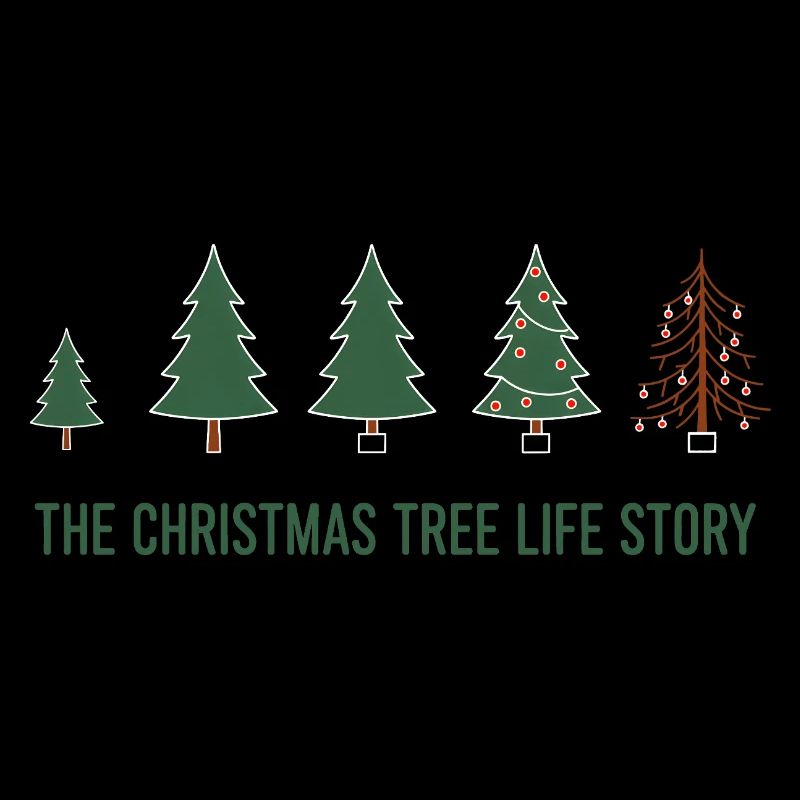 Évolution de l’arbre de Noël - Conception amusante de Noël